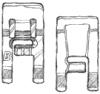 Viking 412785445 Metal Presser Foot B (fits 1,2,3,4,5,6,7) 412 78 54 45